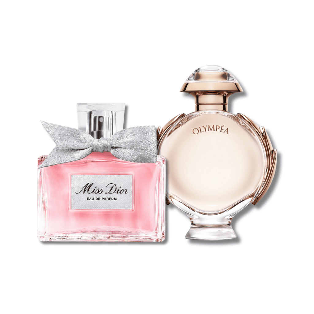 Luxury Women’s Duo – P. Rabanne Olympea 80ml & DR Miss Dior 100ml (Iconic Fragrance Set)